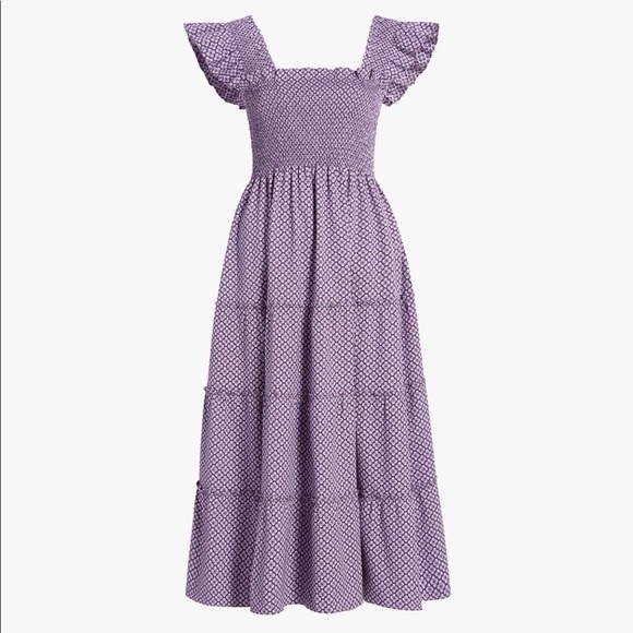 Hill House Dresses & Skirts - Hill House Purple Patterned Dress